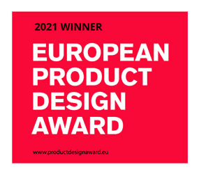 European Product Design Award 2021 badge.
